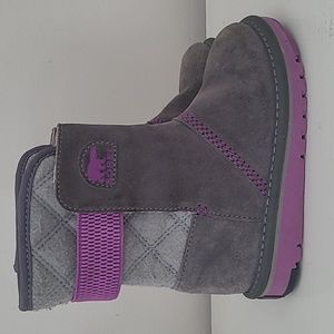 Sorel Gray/Lavender Suede Winter Boots